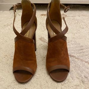 Aquazzura suede block heel sandal